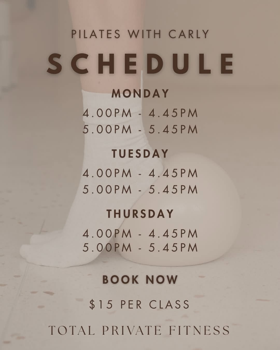 Mat Pilates with Carly at Total Private Fitness Grafton